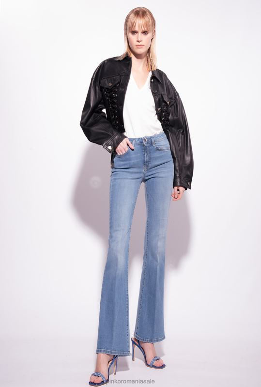 tricou | tricou cu decolteu in V cu logo Pinko alb de mătase B0D08399