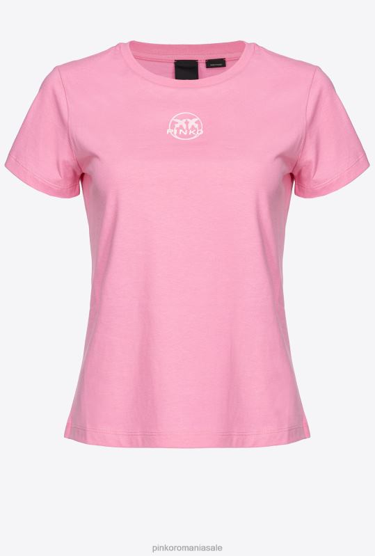 tricou | tricou cu imprimeu logo Pinko roz convolvulus B0D08404