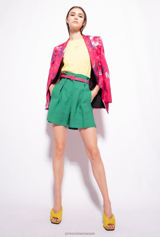 tricou | tricou cu imprimeu logo Pinko verde măsline cald B0D08401