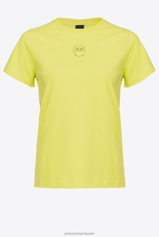 tricou | tricou cu imprimeu logo Pinko verde măsline cald B0D08401