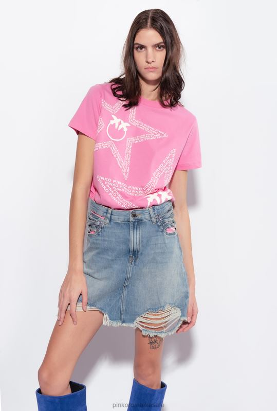 tricou | tricou cu logo stea Pinko roz convolvulus B0D08343