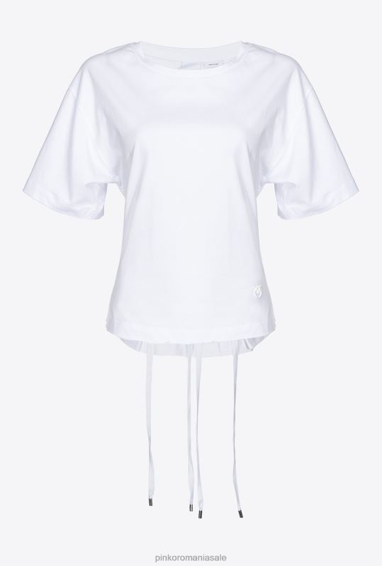 tricou | tricou cu siret pe spate Pinko alb strălucitor B0D08429