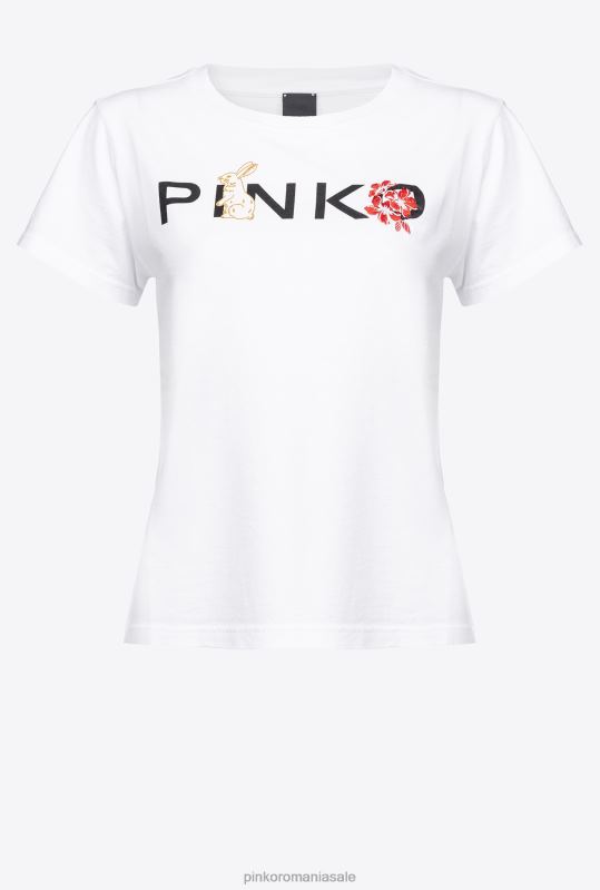 tricou | tricou de iepure Pinko alb strălucitor B0D08363