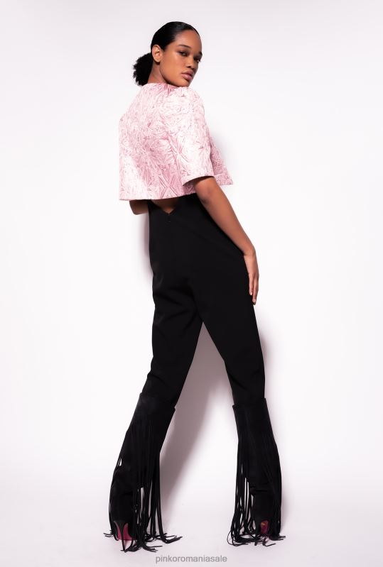 jachete casual | din umeri din jacquard lamé Pinko ceață mov B0D08597