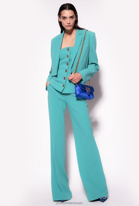 jachete casual | jachetă spencer din crepon elastic Pinko albastru B0D08602