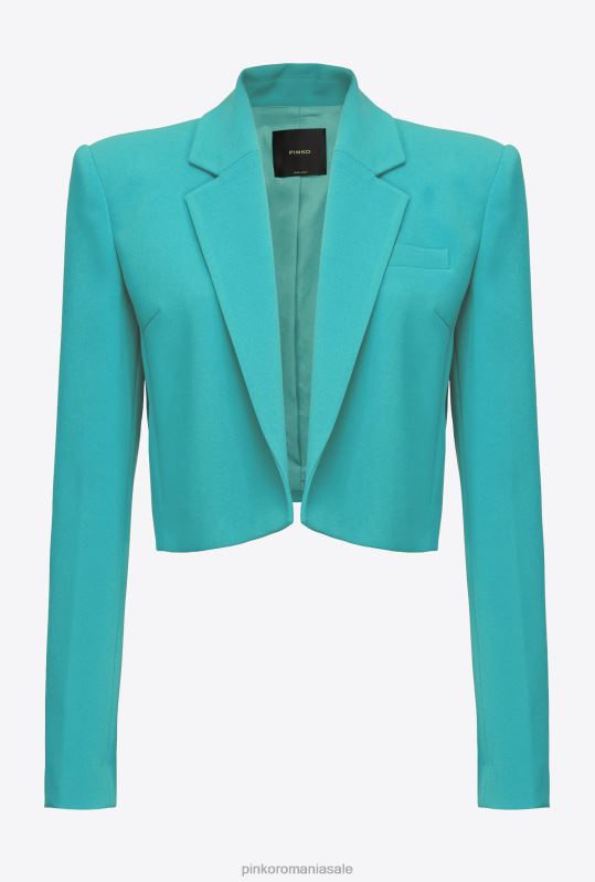 jachete casual | jachetă spencer din crepon elastic Pinko albastru B0D08602