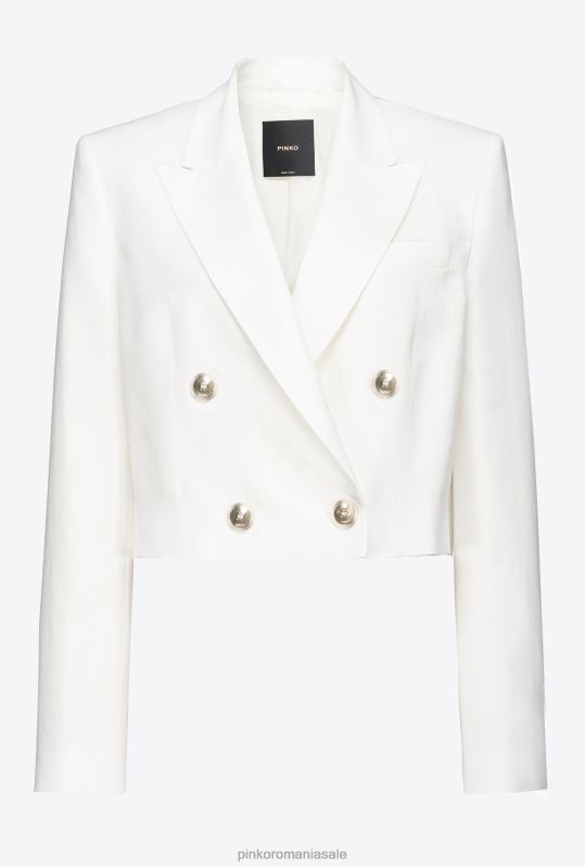 jachete casual | jachetă spencer din viscoză și in Pinko alb de mătase B0D08615