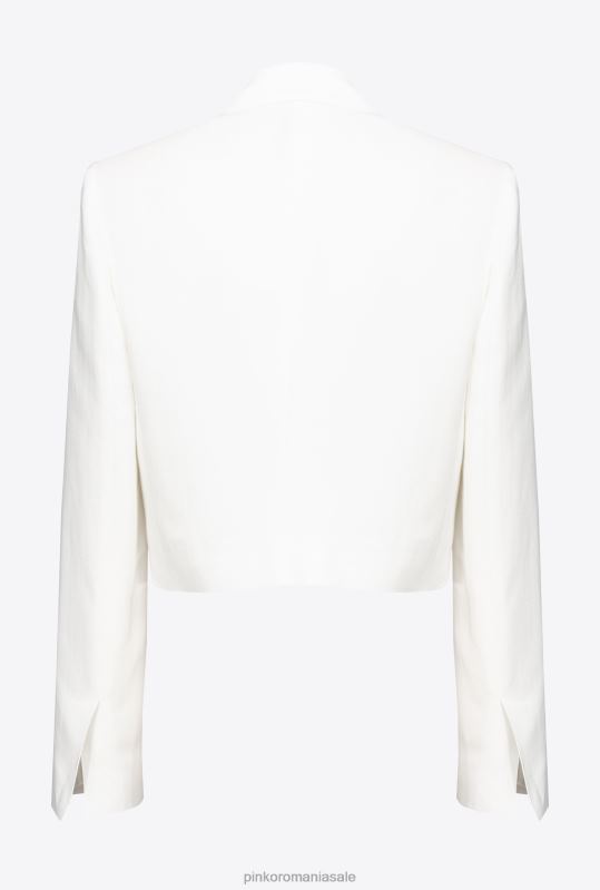 jachete casual | jachetă spencer din viscoză și in Pinko alb de mătase B0D08615