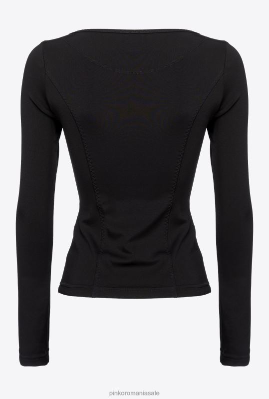 jachete casual | jachetă subțire din neopren Pinko limuzina neagră B0D08614