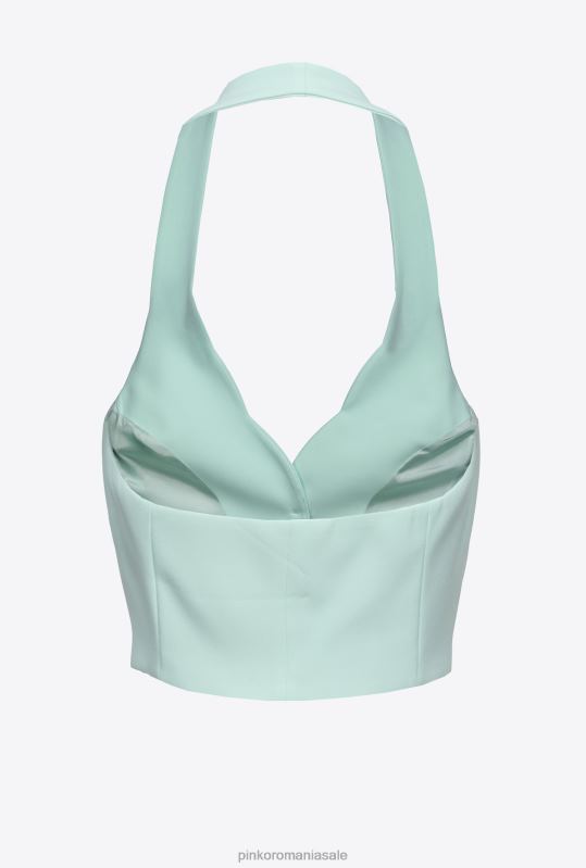 paltoane | gilet cu gât Pinko sticla albastru deschis B0D08334