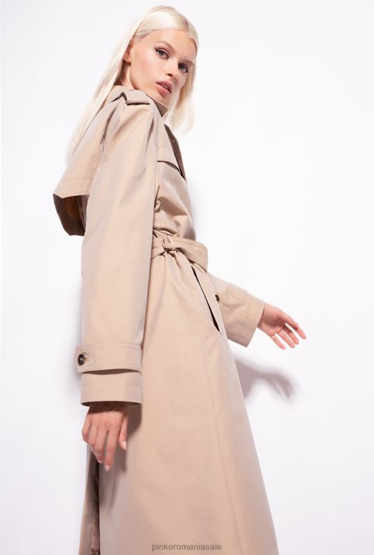 paltoane | trenci cu catarama pasari dragoste Pinko bej safari B0D08831