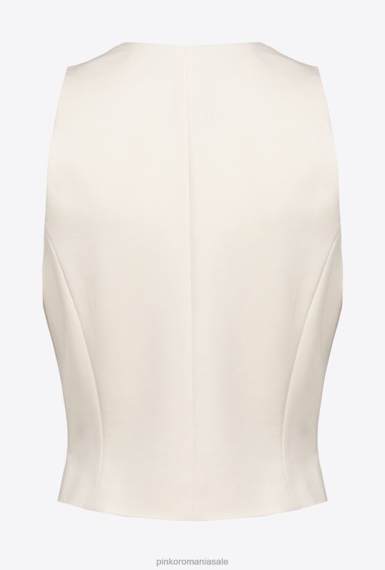 paltoane | vestă scurtă din material tehnic Pinko roz alb fum B0D08559