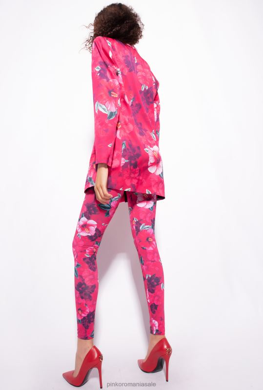 sacouri | blazer cu imprimeu hibiscus Pinko multi. fucsia/roz B0D08589