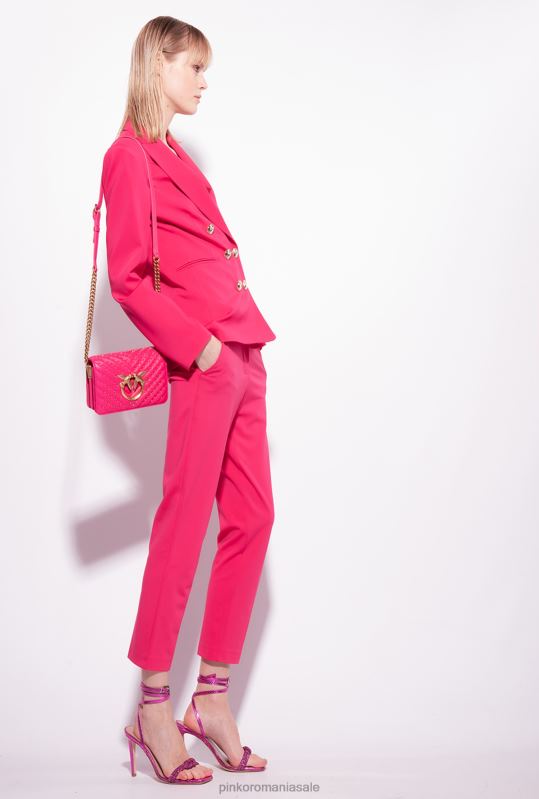 sacouri | blazer cu nasturi bijuterii Pinko roșu zmeură B0D08568