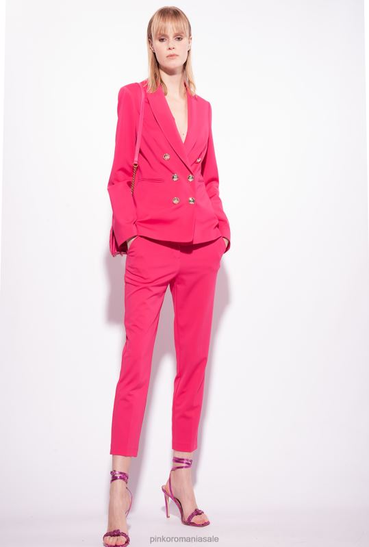 sacouri | blazer cu nasturi bijuterii Pinko roșu zmeură B0D08568