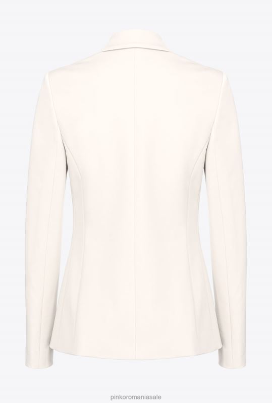 sacouri | blazer cu nasturi bijuterii Pinko roz alb fum B0D08569