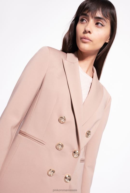 sacouri | blazer cu nasturi bijuterii Pinko roz almandin B0D08567