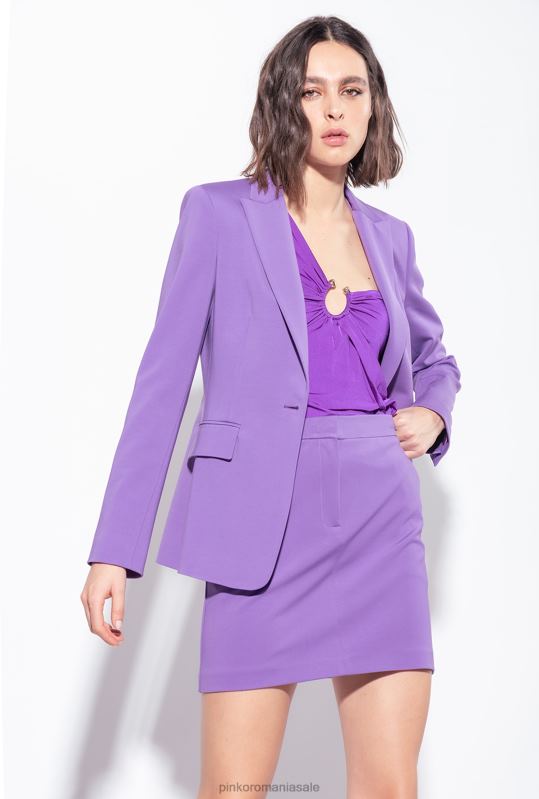 sacouri | blazer cu un singur piept Pinko liliac lavandă B0D08586
