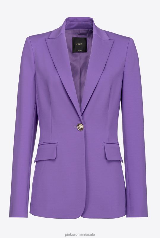 sacouri | blazer cu un singur piept Pinko liliac lavandă B0D08586