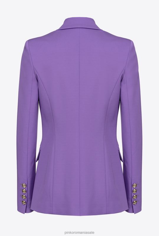 sacouri | blazer cu un singur piept Pinko liliac lavandă B0D08586