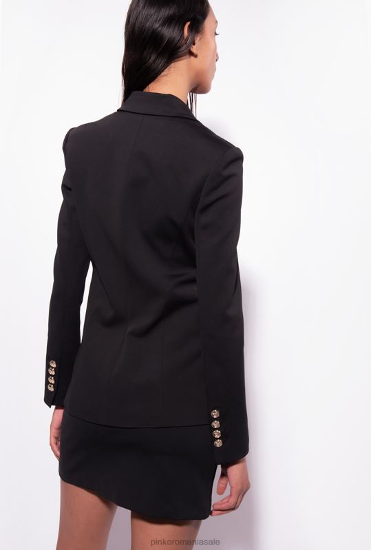 sacouri | blazer cu un singur piept Pinko limuzina neagră B0D08587