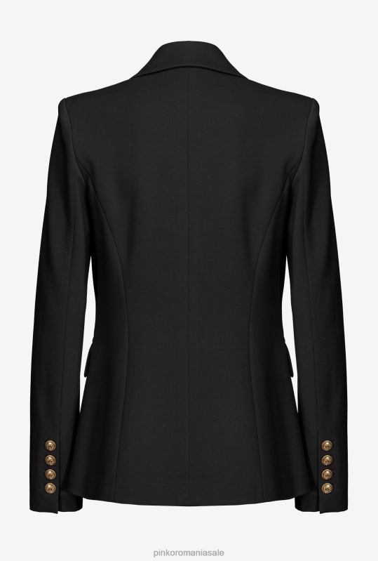 sacouri | blazer cu un singur piept Pinko limuzina neagră B0D08623