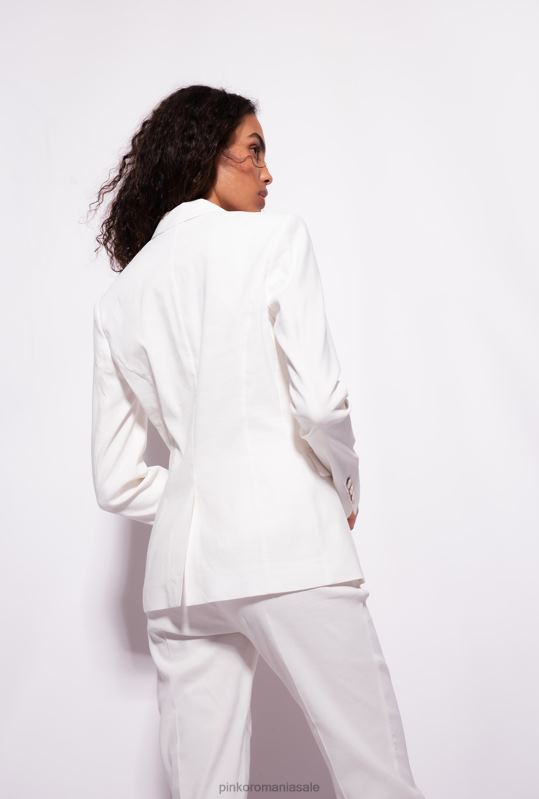 sacouri | blazer de in un singur piept Pinko nor alb B0D08601