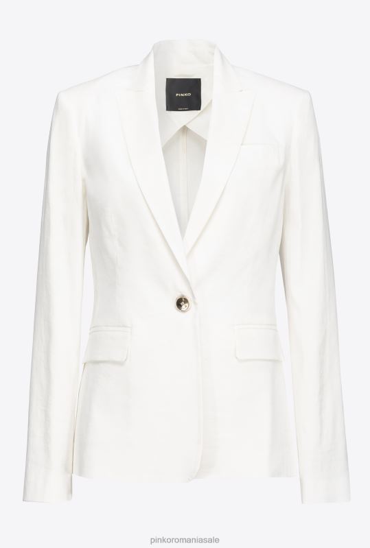 sacouri | blazer de in un singur piept Pinko nor alb B0D08601