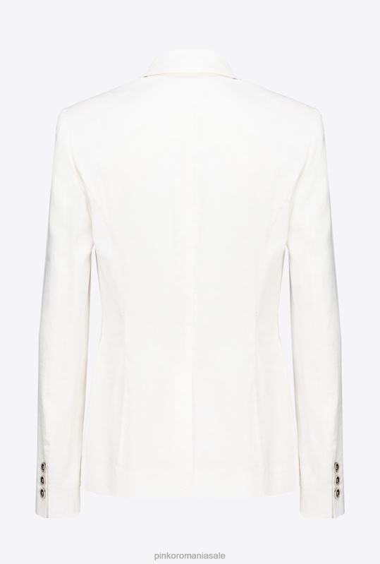 sacouri | blazer de in un singur piept Pinko nor alb B0D08601