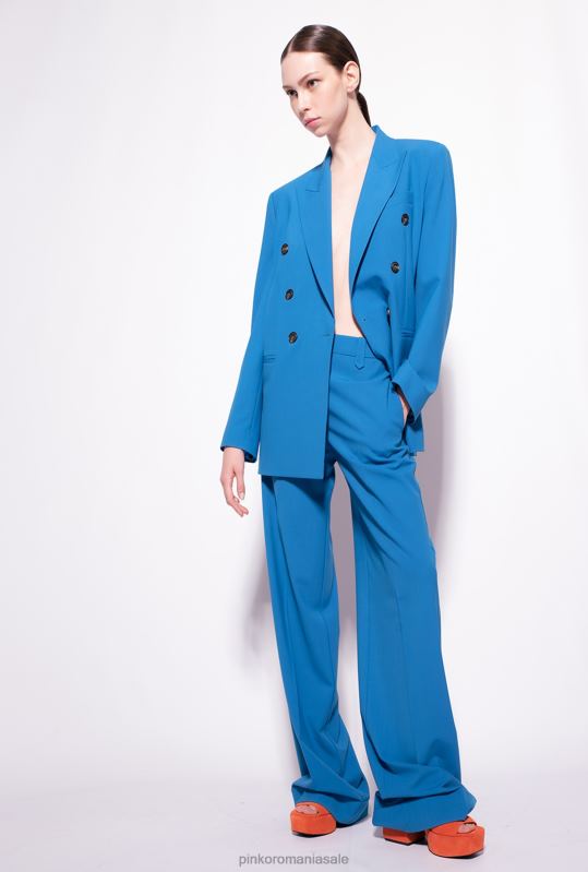 sacouri | blazer din pânză de lână Pinko director albastru B0D08582