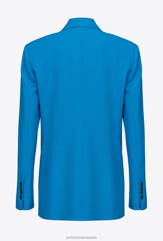 sacouri | blazer din pânză de lână Pinko director albastru B0D08582