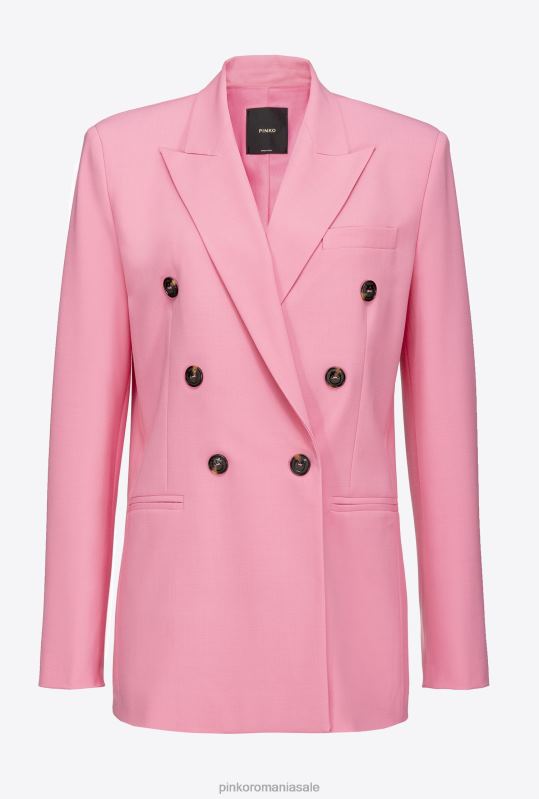 sacouri | blazer din pânză de lână Pinko roz convolvulus B0D08581