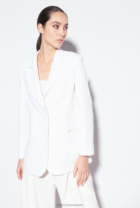 sacouri | blazer din paiete galleria Pinko aproape alb B0D08617