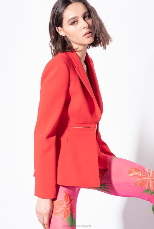 sacouri | blazer elegant elastic Pinko formula 1 roșu B0D08585
