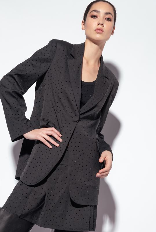 sacouri | blazer galeria din strasuri Pinko limuzina neagră B0D08619