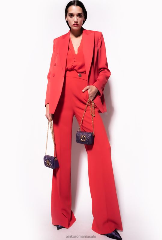 sacouri | blazer satin envers Pinko formula 1 roșu B0D08566