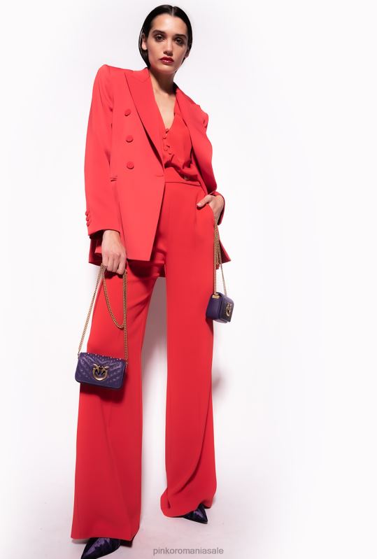 sacouri | blazer satin envers Pinko formula 1 roșu B0D08566