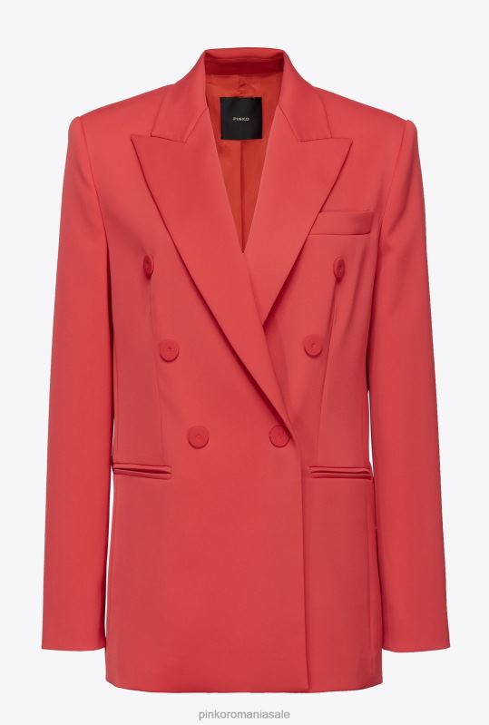 sacouri | blazer satin envers Pinko formula 1 roșu B0D08566