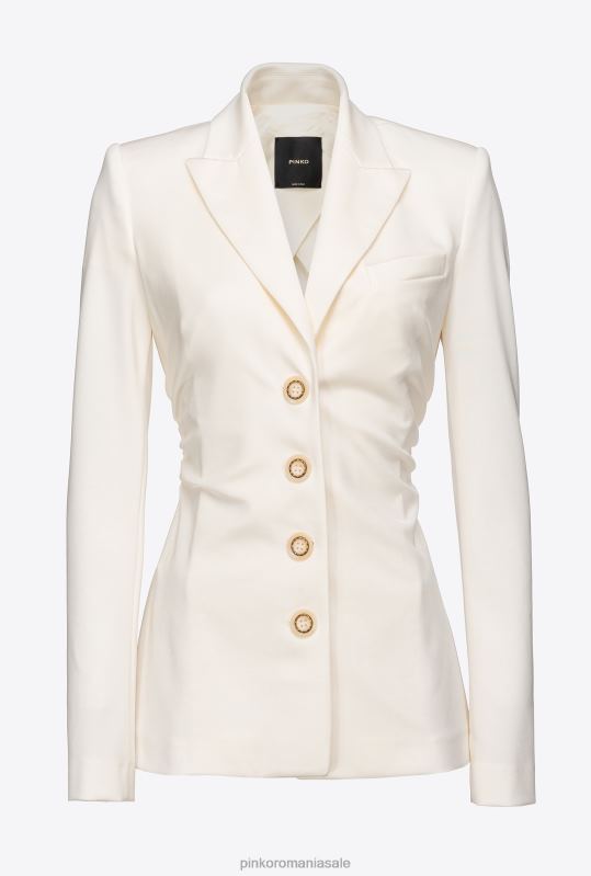 sacouri | blazer slim-fit din material tehnic Pinko Albă ca Zăpada B0D08610