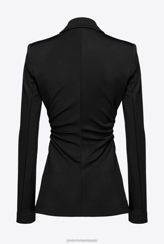 sacouri | blazer slim-fit din material tehnic Pinko limuzina neagră B0D08607