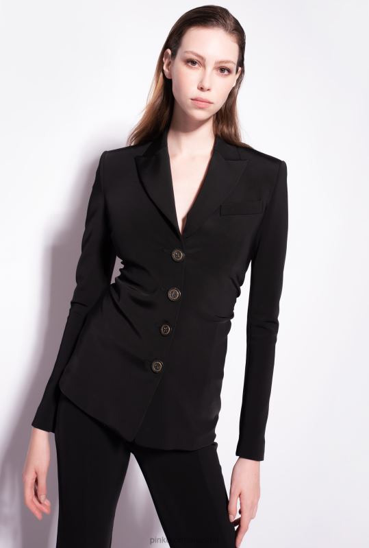 sacouri | blazer slim-fit din material tehnic Pinko limuzina neagră B0D08611