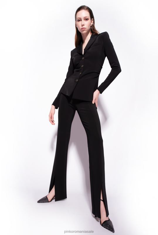 sacouri | blazer slim-fit din material tehnic Pinko limuzina neagră B0D08611