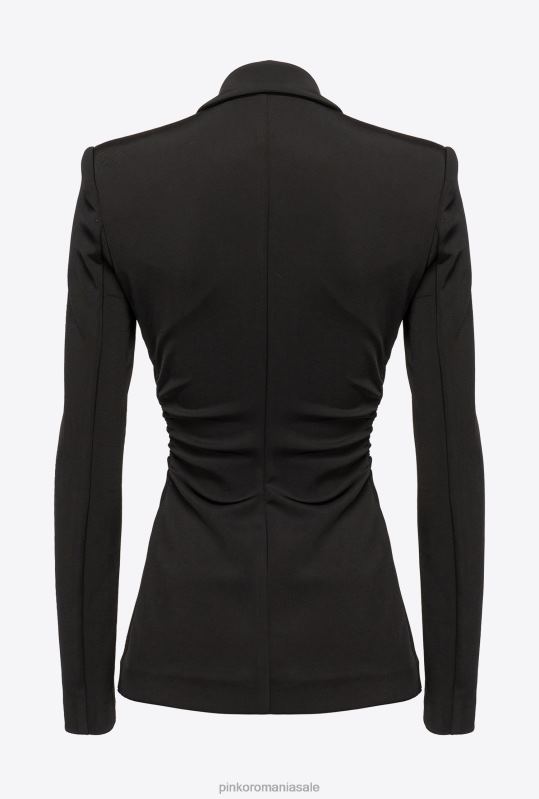 sacouri | blazer slim-fit din material tehnic Pinko limuzina neagră B0D08611