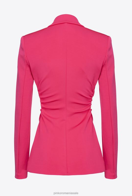sacouri | blazer slim-fit din material tehnic Pinko roșu zmeură B0D08577