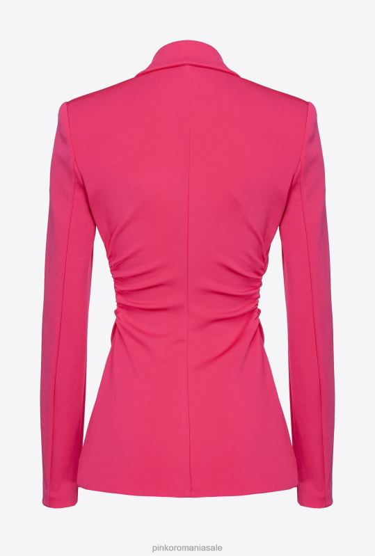 sacouri | blazer slim-fit din material tehnic Pinko roșu zmeură B0D08608