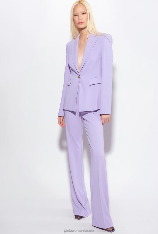 sacouri | blazer stretch pe un singur piept Pinko liliac - sorbet închis B0D08560
