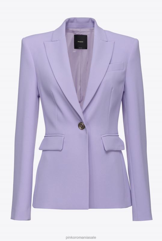 sacouri | blazer stretch pe un singur piept Pinko liliac - sorbet închis B0D08560