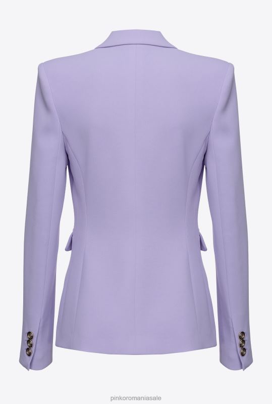 sacouri | blazer stretch pe un singur piept Pinko liliac - sorbet închis B0D08560