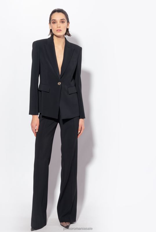 sacouri | blazer stretch pe un singur piept Pinko limuzina neagră B0D08561