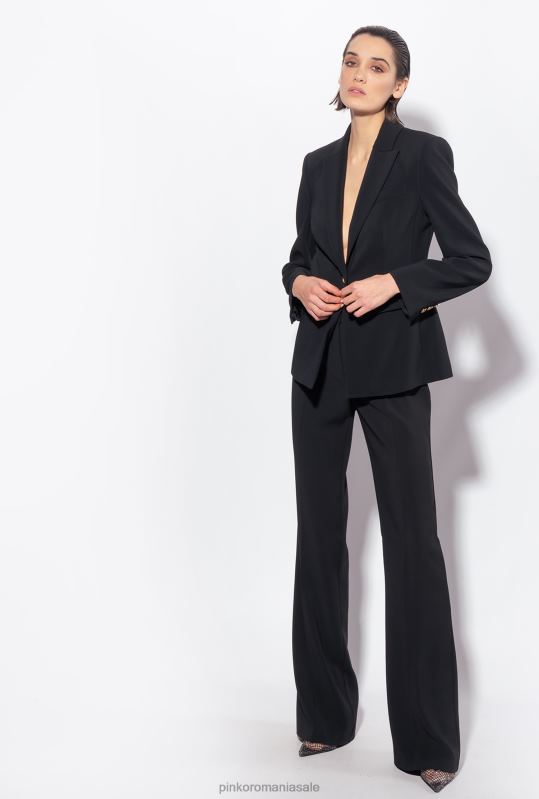 sacouri | blazer stretch pe un singur piept Pinko limuzina neagră B0D08561